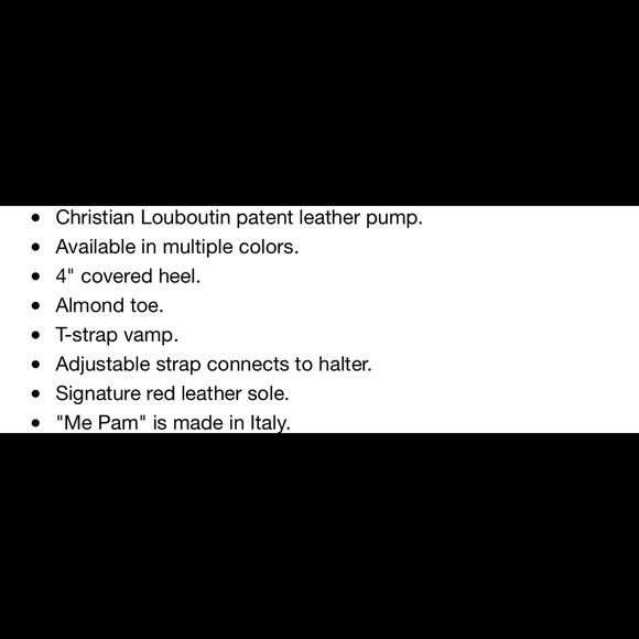 ME PAM Patent T-Strap 100 mm Red Sole Pump - Picture 5 of 5